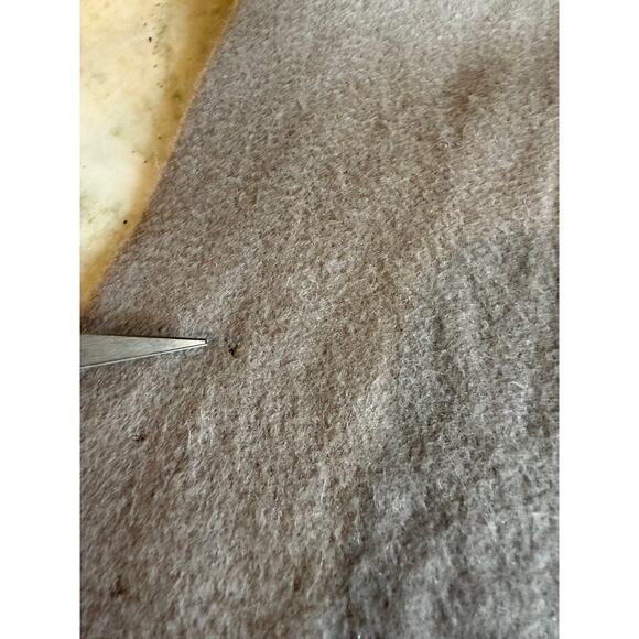 Tess Loriani Milano Fringed Baby Cashmere Scarf Gray - Picture 5 of 5